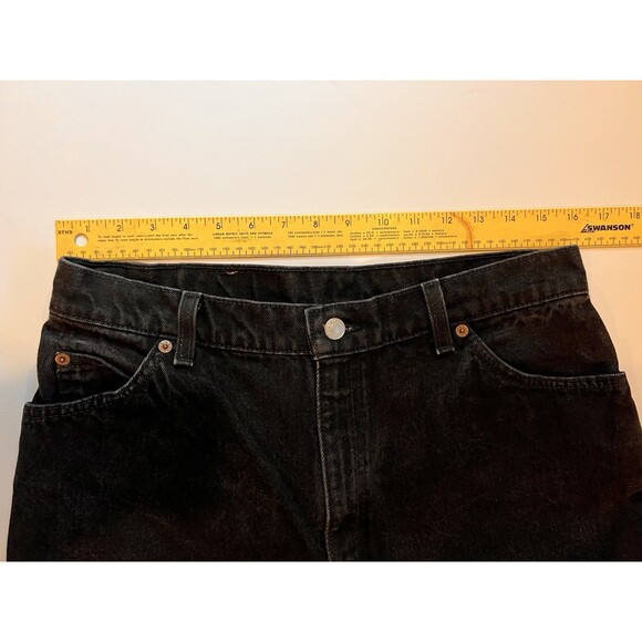 Levis 950 Relaxed Fit Tapered Leg Orange‎ Tab Black Jeans 90’s USA VTG 14 Reg M - Picture 6 of 14